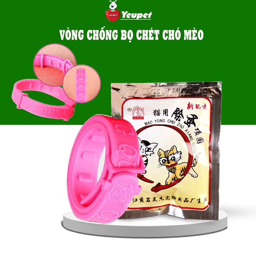 Vòng cổ chống ve rận, bọ chét cho chó mèo