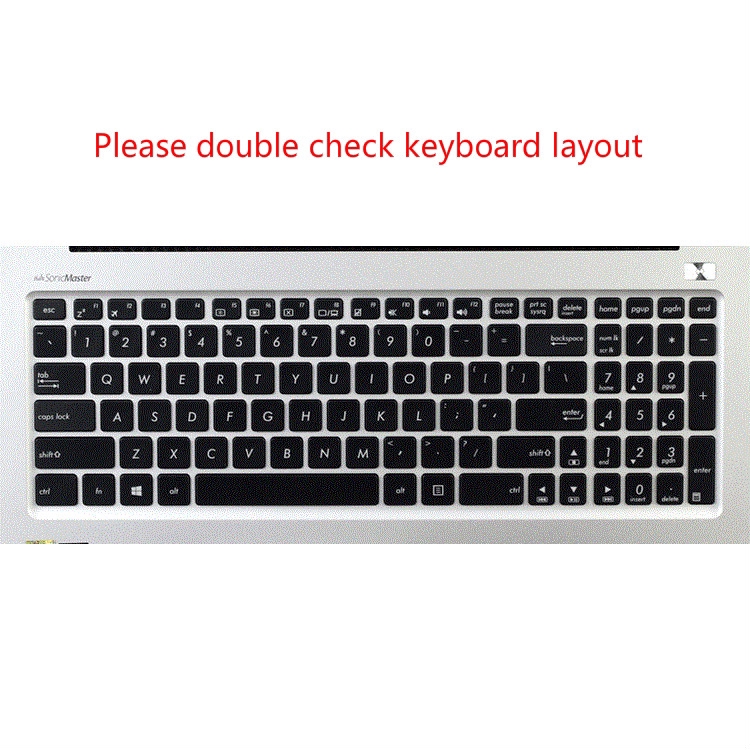 Miếng Dán Bàn Phím Silicon Mềm Siêu Mỏng Cho Laptop Asus Fl8000Uf8550 I7 15.6 Inch