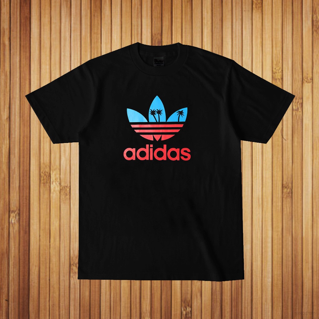 Áo Thun Adidas Hawaii Cổ Tròn Màu Trắng Đen Size S-4XL Cho Nam Và Nữ
