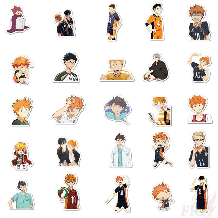 102Pcs/Set ❉ Haikyuu!! Series B - Anime Stickers ❉ DIY Fashion Doodle Decals Stickers