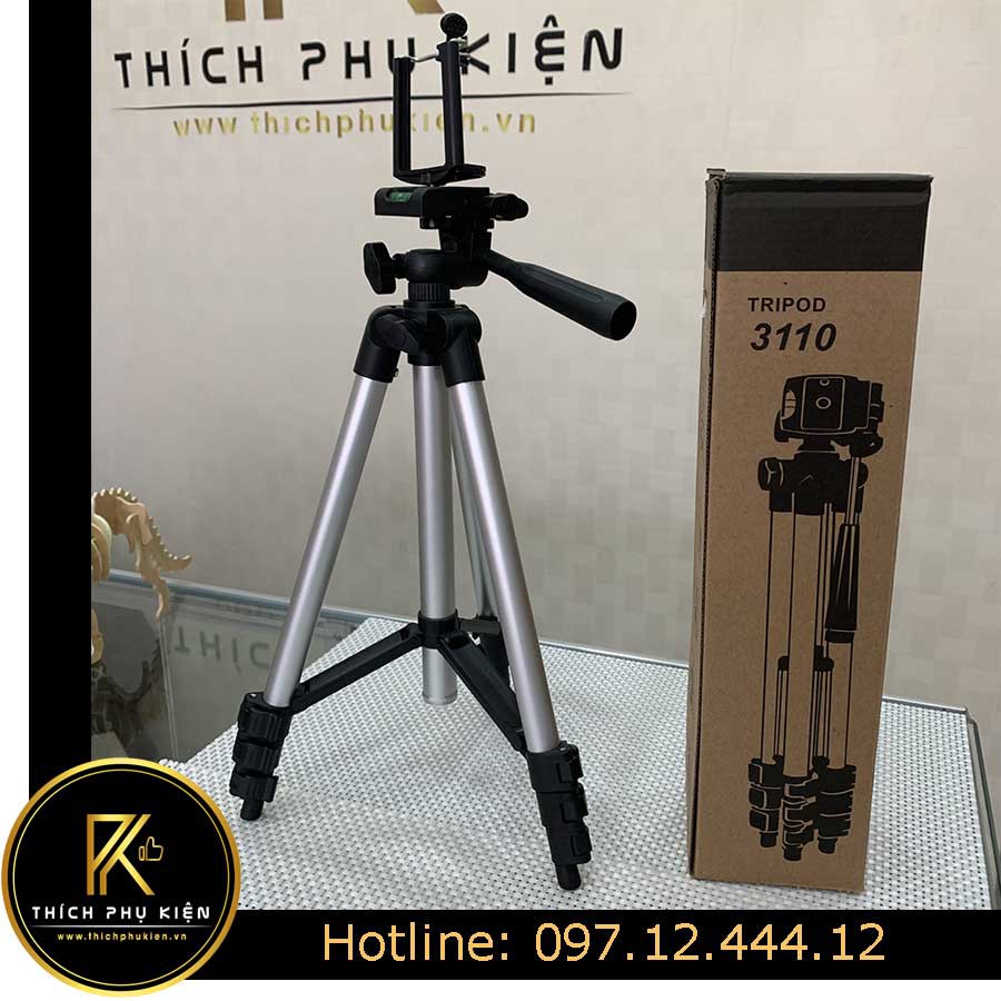 Chân Giá Chụp Ảnh Tripod 3110 Siêu CHẮC 105cm cho máy ảnh và điện thoại - SIÊU RẺ SIÊU CHẤT LƯỢNG