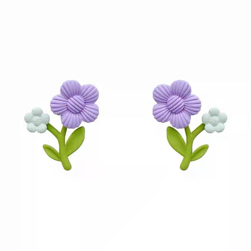 MXGOODS Bông Tai Hình Hoa Đính Đá Lấp Lánh Thời Trang Cho Nữ