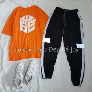 ÁO THUN TEE UNISEX NAM NỮ FORM RỘNG TAY LỠ T-SHIRT CỔ TRÒN CẶP NHÓM FIVE THE WAY CAM 56