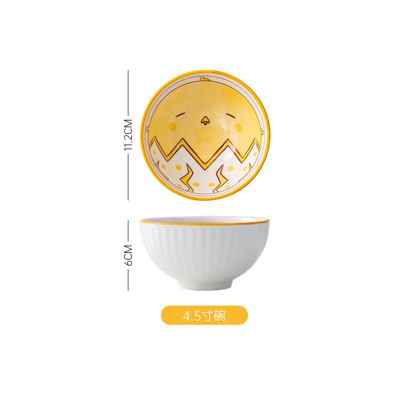 Set chén dĩa bát đĩa 3 món hình con vật kute cho các bé ăn dặm