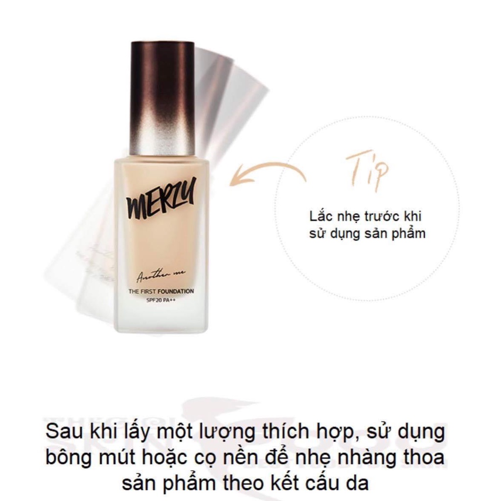 KEM NỀN CHE PHỦ HOÀN HẢO, GIỮ LỚP NỀN LÂU TRÔI MERZY THE FIRST FOUNDATION 30ML CHÍNH HÃNG - 9858