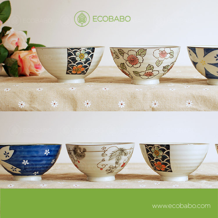 Bát sứ xuất Nhật cao cấp có thể dùng với lò vi sóng - Ecobabo