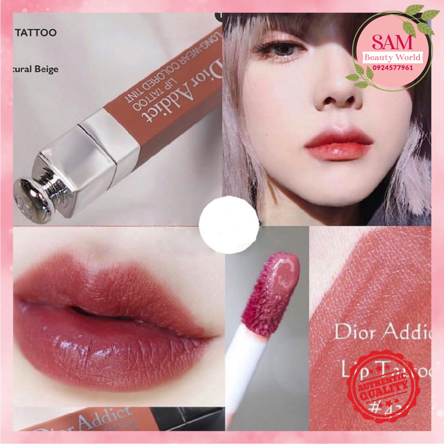 Son Dior Addict Lip Tattoo 421 Natural Beige hot nhất dòng son Dior