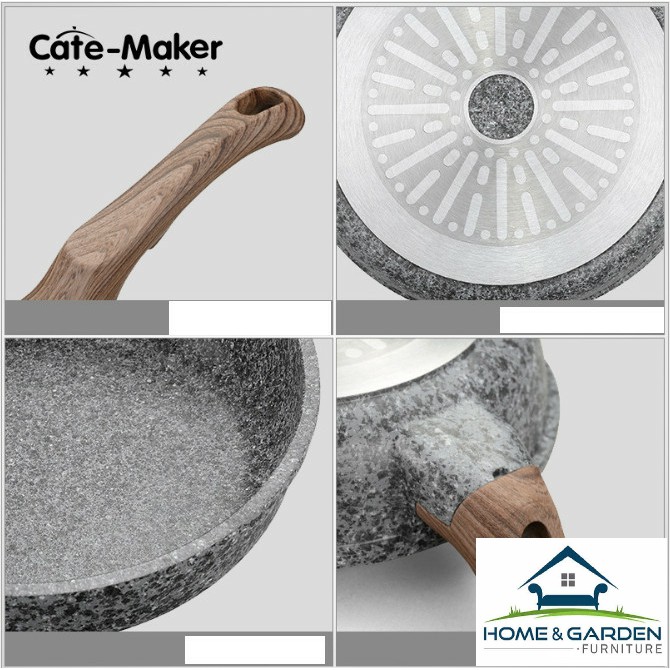 Chảo Chống Dính Granite Cate-Maker Cao Cấp ITALY (24cm) - Home and Garden