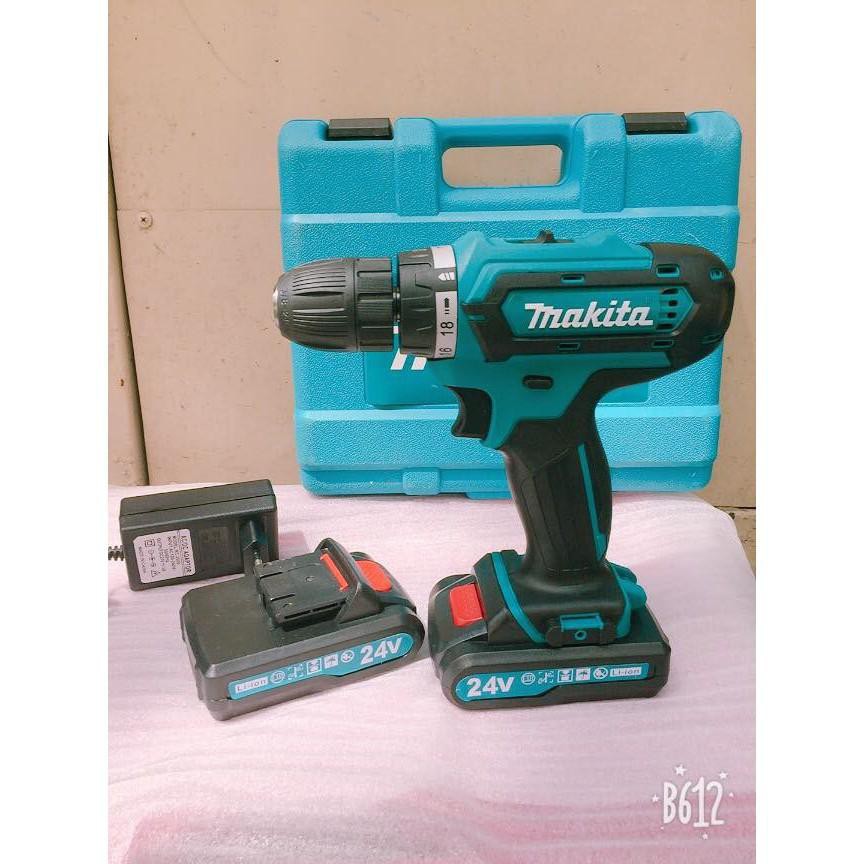 Máy khoan pin MAKITA 24V 2 pin chuẩn 5 cell, Máy khoan pin, máy khoan, máy khoan cầm tay, máy bắt vít cao cấp Hàng loại