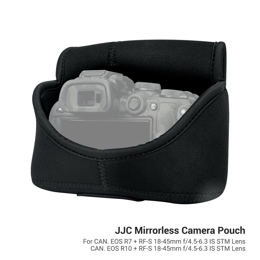 Túi đựng máy ảnh JJC không gương dạng lật dành riêng cho Canon EOS R7/ EOS R10 + ống kính RF-S 18-45mm/ RF-S 18-45mm