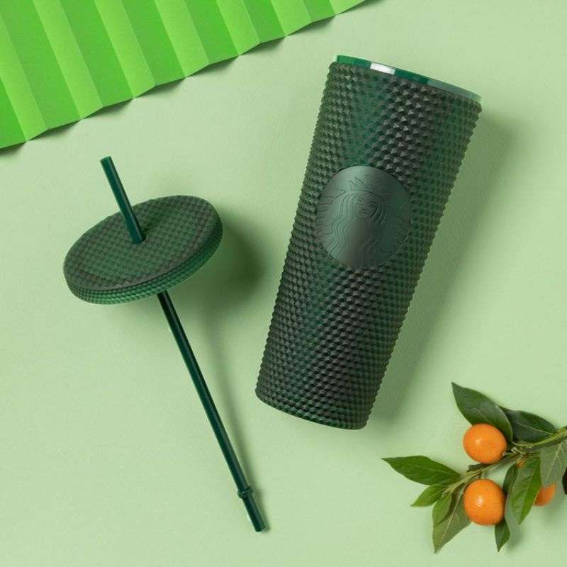 Ly Starbucks Matte Dark Green 24oz 710ml