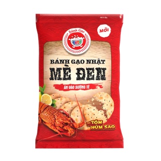 Bánh gạo Nhật Mè Đen Vị Tôm Hùm Sao Tê Tê 140g