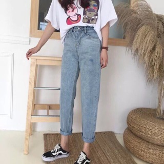 Baggy Jean Nữ Lưng Cao basic