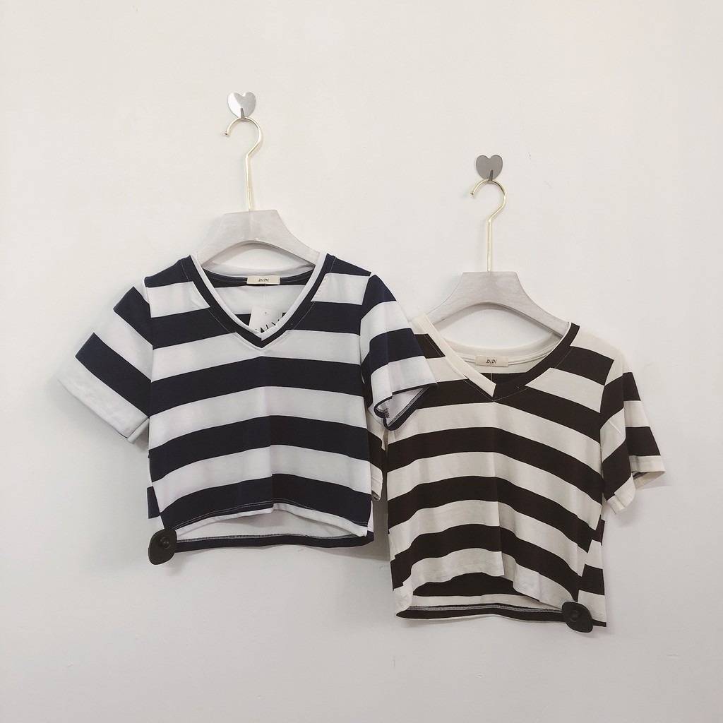 Áo thun cổ tim lửng TALY