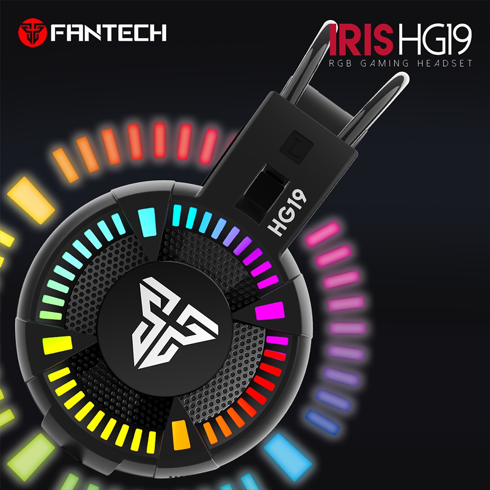 Tai nghe Gaming có dây 3.5mm hỗ trợ mic LED RGB âm thanh chất lượng cao Fantech HG19