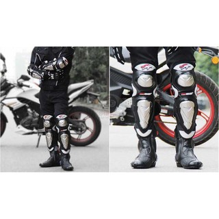 Giáp bảo hộ chân tay inox pro x - giáp bảo hộ dân phượt,biker - bọc đệm cao su dày - bh 3 tháng