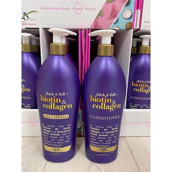 SIÊU TO 750lml Dầu Gội Biotin &amp; Collagen chính hãng Mỹ