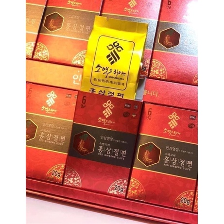 HỒNG SÂM LÁT TẨM MẬT ONG SOBAEK KOREA 200g