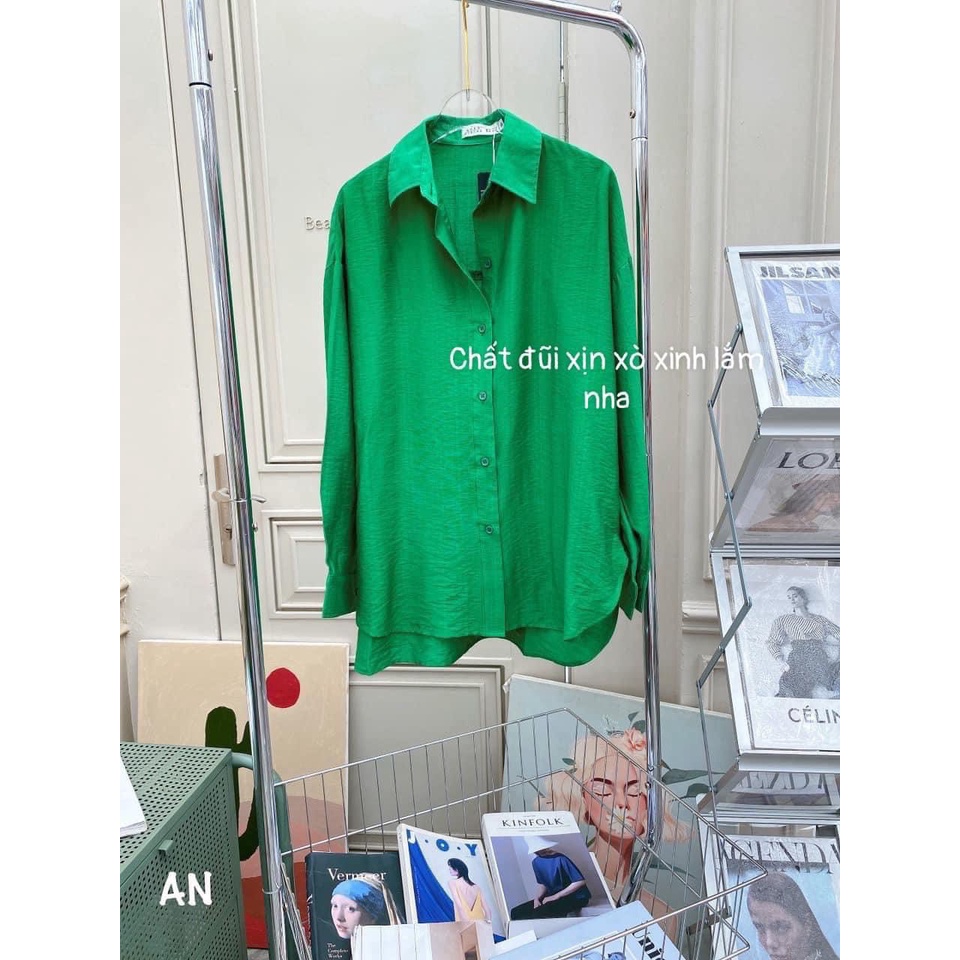 áo sơ mi nữ dài tay hàn quốc màu thời trang cá tính