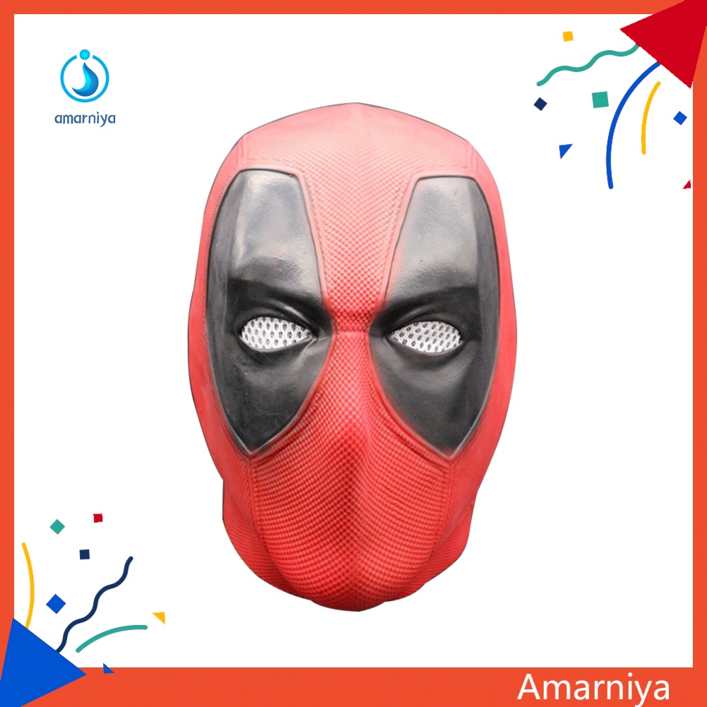 Mặt Nạ Hóa Trang Deadpool Bằng Latex Che Phủ Toàn Diện Dùng Trong Tiệc Halloween