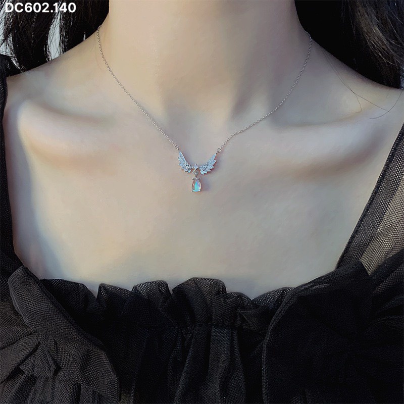 Dây Chuyền Nữ NHẬT VY Hình Đôi Cánh Thiên Thần Đính Đá - DC602