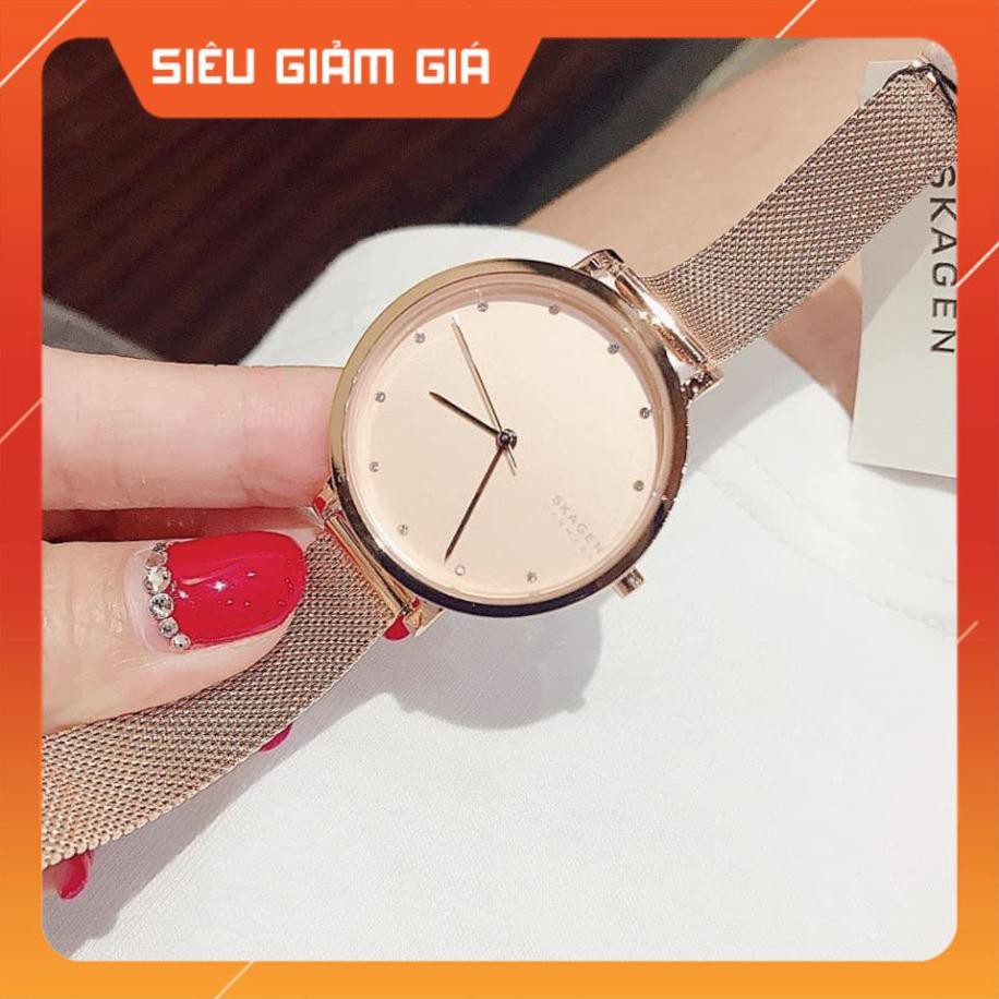 [New 2021] Đồng hồ nữ Skagen SKW7206 & SKW7205 dây mesh mảnh mai Full Box ⚜️Hàng Authentic⚜️