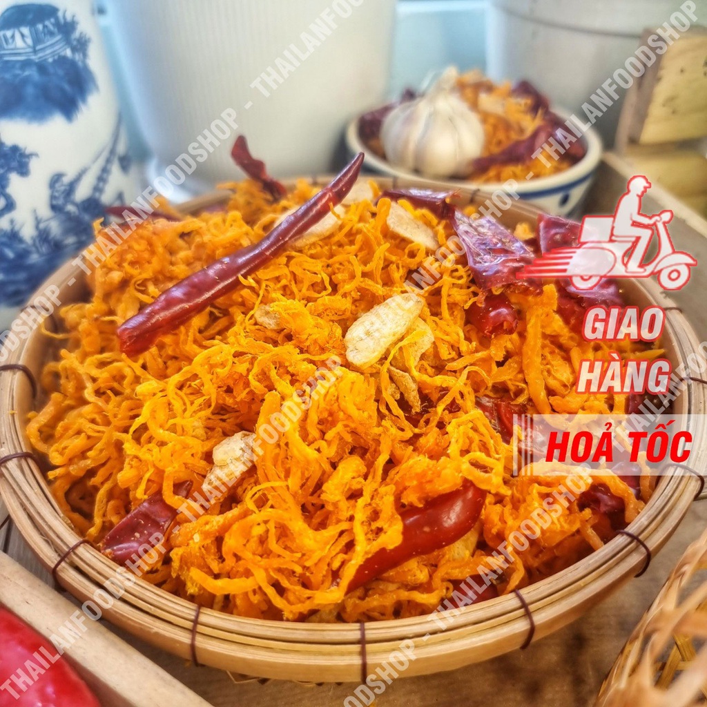 Khô Gà Bơ Tỏi Giòn Ngon Không Bột - Hộp 500gr