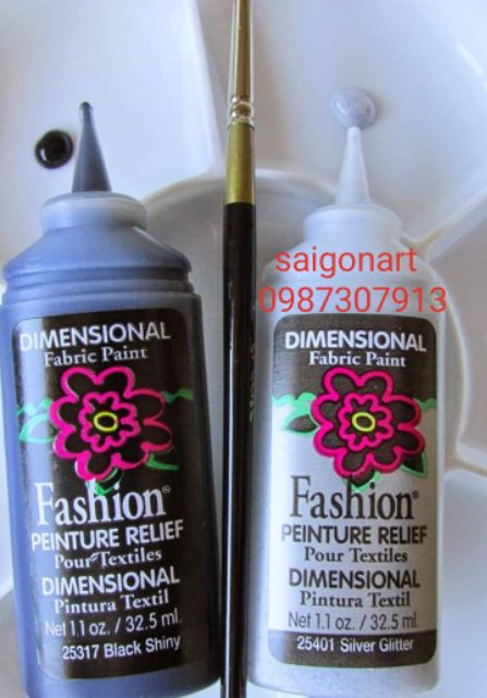 MÀU Acrylic VẼ NỔI 3D, MÀU VẼ VẢI, TRANG TRÍ CAO CẤP USA