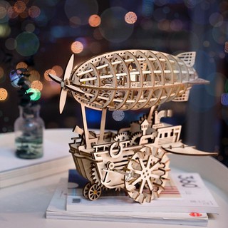Đồ chơi lắp ráp gỗ 3D Mô hình Cơ động học Khí Cầu - Airship Robotime