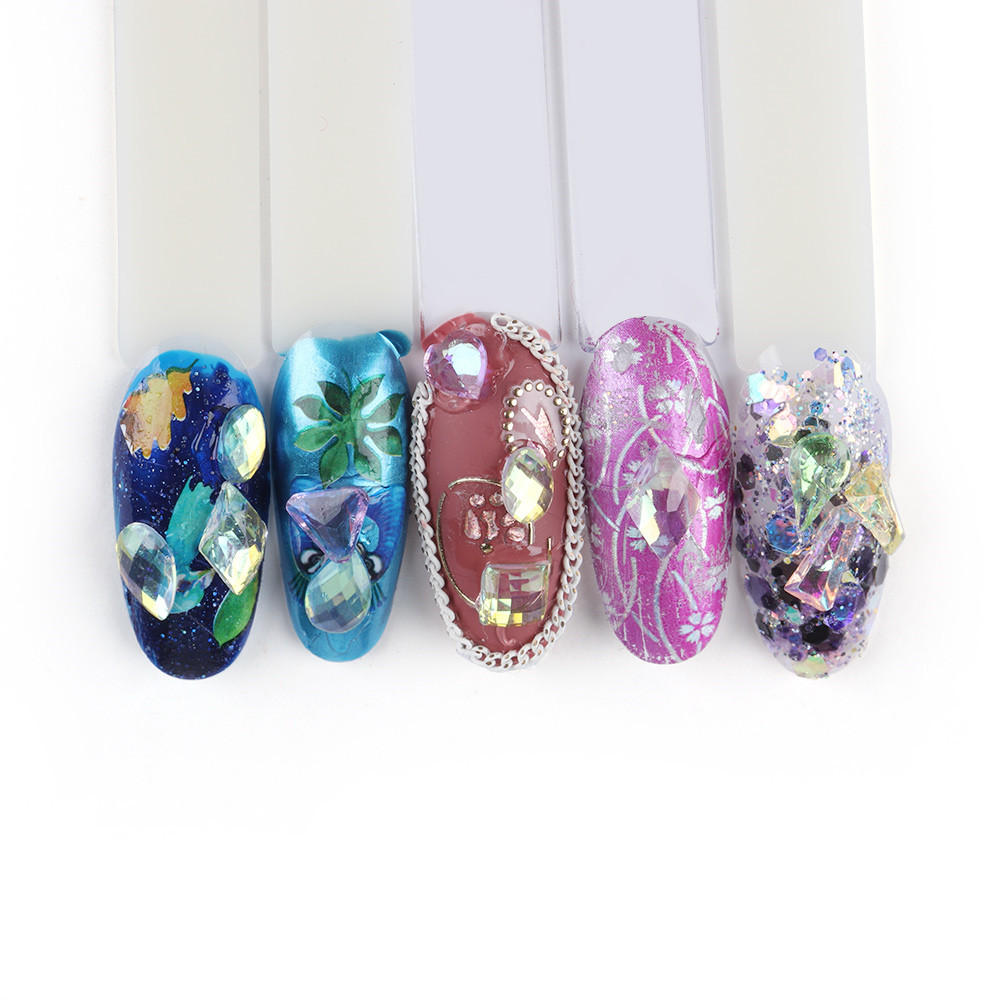 [Hàng mới về] Đá kim cương trang trí móng 3D tự làm nhiều kích thước và màu sắc