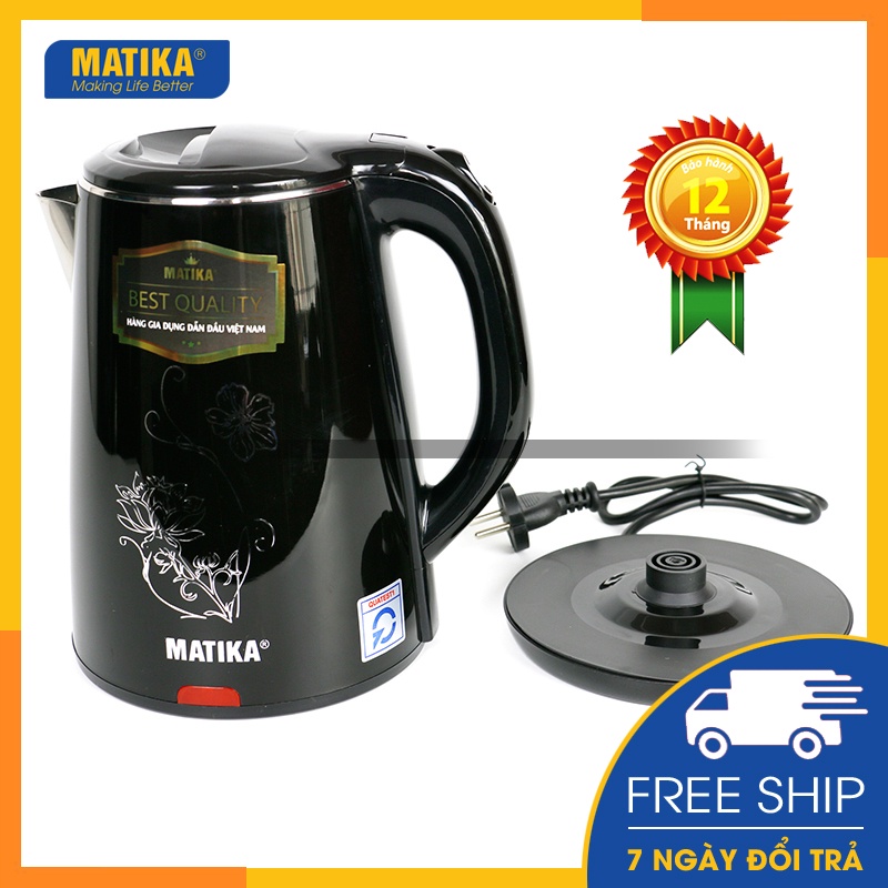 Ấm Siêu Tốc MATIKA 2L Đen MTK-20