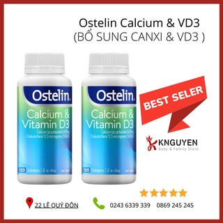 Ostelin Calcium & Vitamin D3 Úc💖FREESHIP💖Viên Uống Canxi dùng cho  Bà bầu và Trẻ em từ 12 tuổi trở lên [KNguyen]