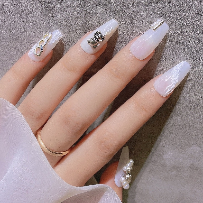 Set 10 charm gấu nail, charm nail phong cách hàn quốc trang trí móng