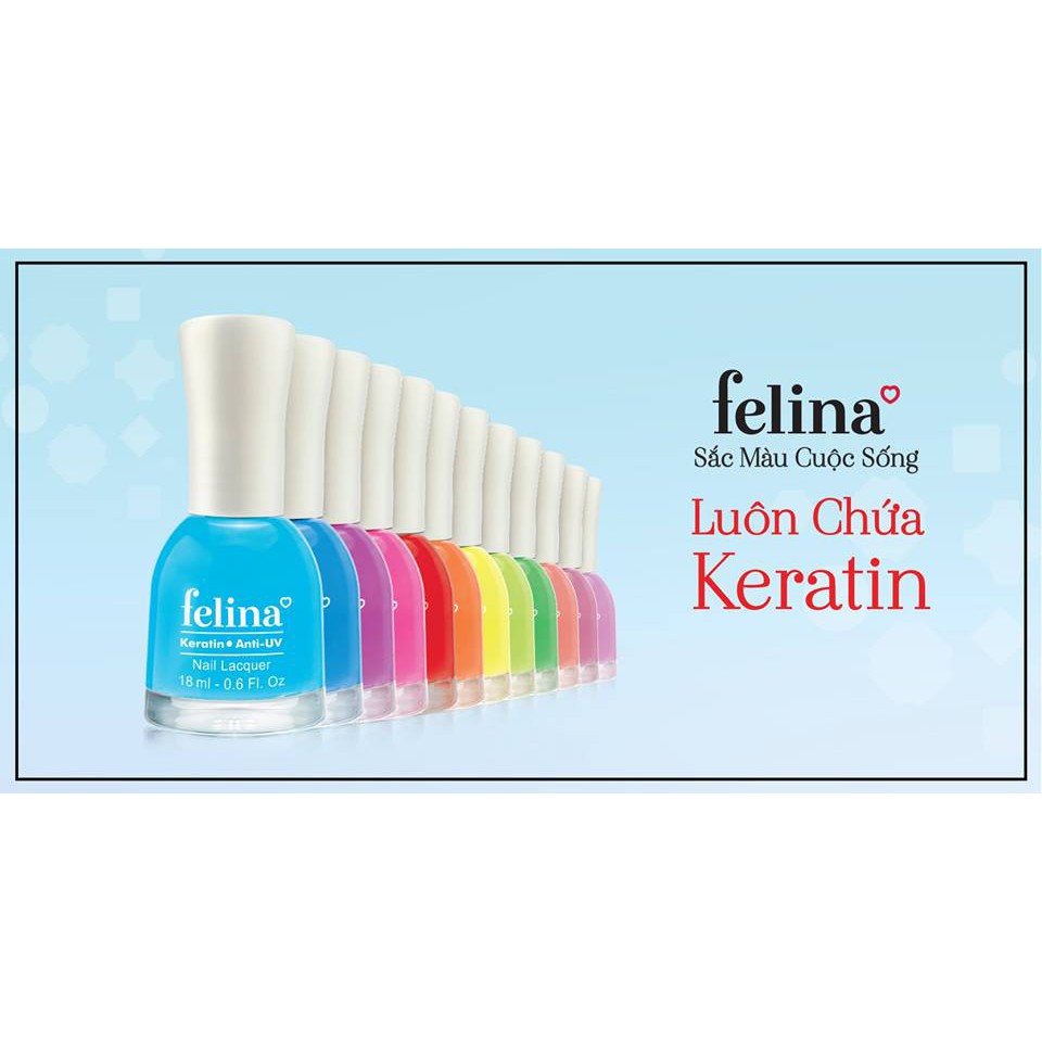 Sơn thường Felina 18ml - Màu Đỏ Mận Chín - Code CS732