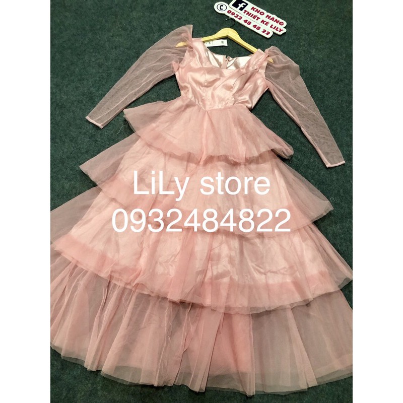 ẢNH VÀ VIDEO THẬT 100% _ ĐẦM MAXI TẦNG LƯỚI