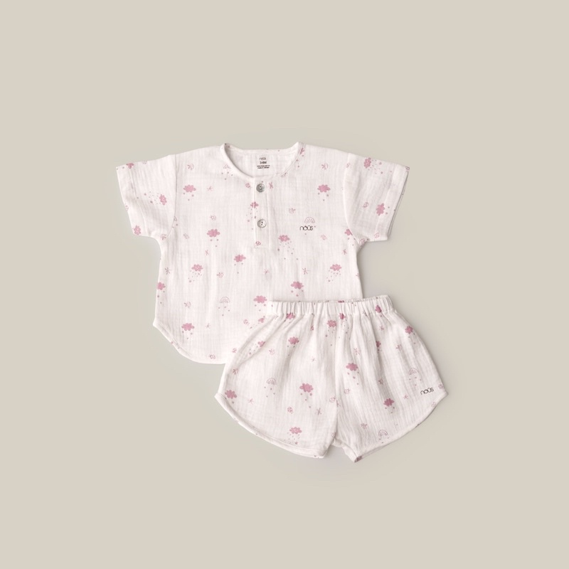 NOUS - Bộ vải xô Muslin nous cho bé trai/bé gái