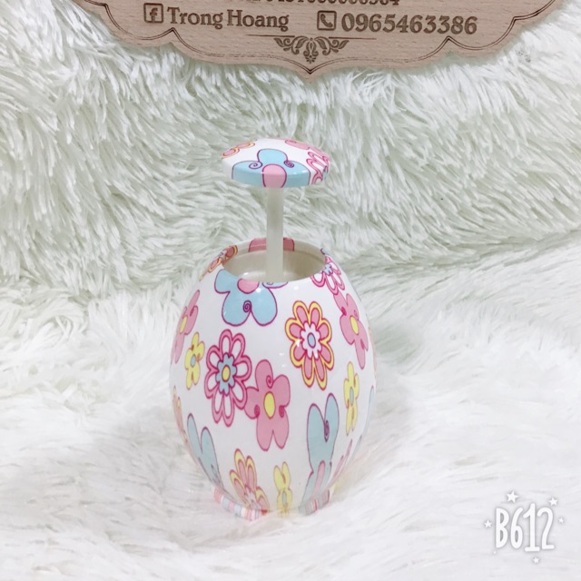 Lọ tăm trứng( giao màu ngẫu nhiên)