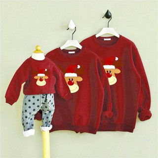 Áo Nỉ Sweater Nam Nữ Đều Mặc Được NOEL GIA ĐÌNH New Hot Big Size Dưới 100kg Cao Cấp - SW01035