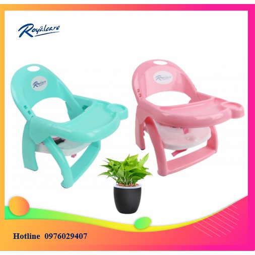 Ghế ăn dặm 0819 Royalcare⚠️ CHÍNH HÃNG⚠️ Gấp gọn, nâng lên hạ xuống ghế dễ dàng