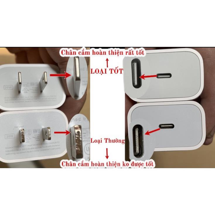 Bộ Sạc Nhanh PD 20W Cho IP8/X/11/12/13 USB-C To Cáp Sạc Nhanh