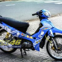 Tem trùm Sirius Doremon  xanh trắng