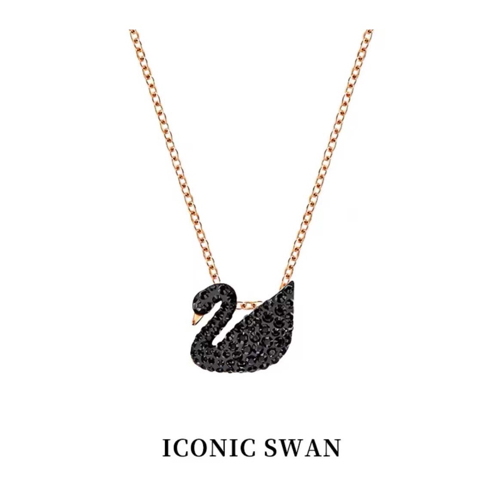 FREE SHIP Dây Chuyền Nữ Swarovski ICONIC SWANThiên nga đen nhỏ Necklace Crystal FASHION cá tính Trang sức trang sức đeo THỜI TRANG