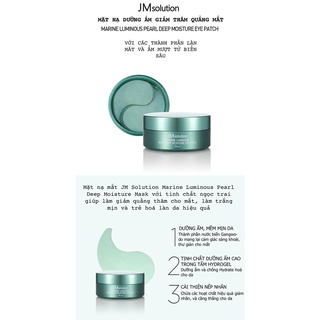 Mặt Nạ Mắt JM Solution Marine Luminous Pearl Deep Moisture Mask (Xanh)