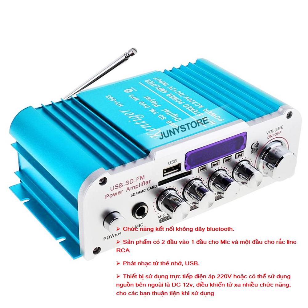 Amly mini Karaoke Kentiger HY 803 - Âm ly chơi nhạc âm thanh cực đỉnh - Bảo Hành chính hãng toàn quốc