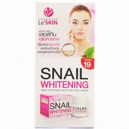 Kem dưỡng ấm trắng da Snail Le'Skin Thái Lan 3ml
