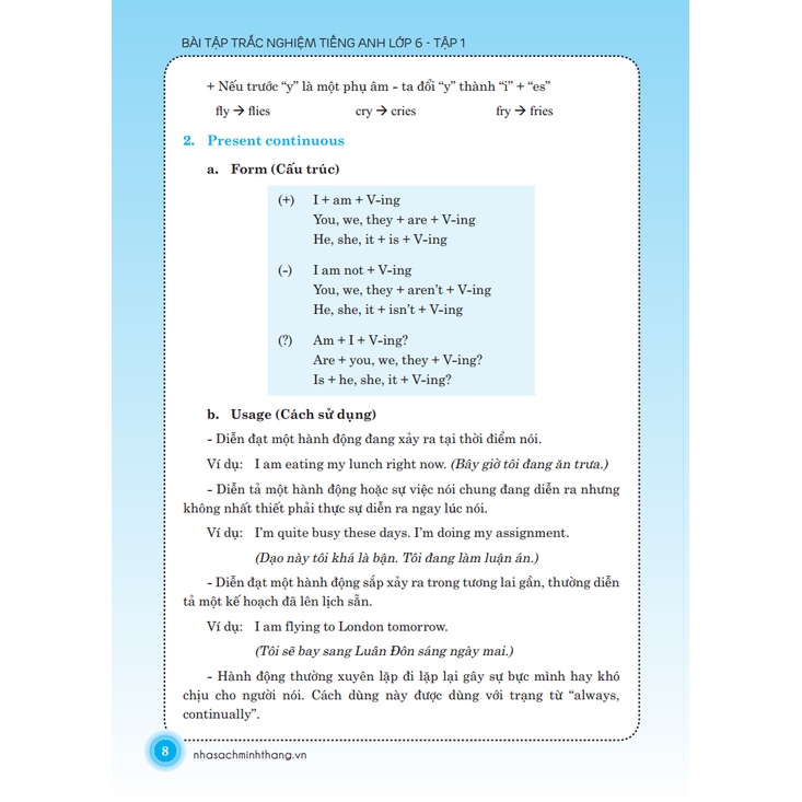 Sách - Bài tập trắc nghiệm tiếng Anh lớp 6 tập 1 - có đáp án