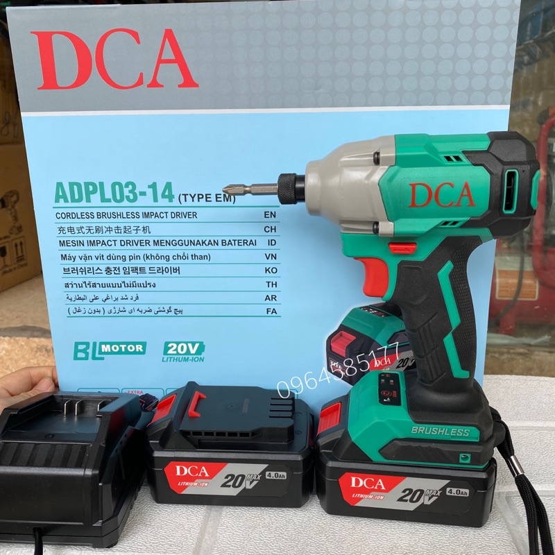 Máy siết vít dùng pin DCA không chổi than ADPL04-13