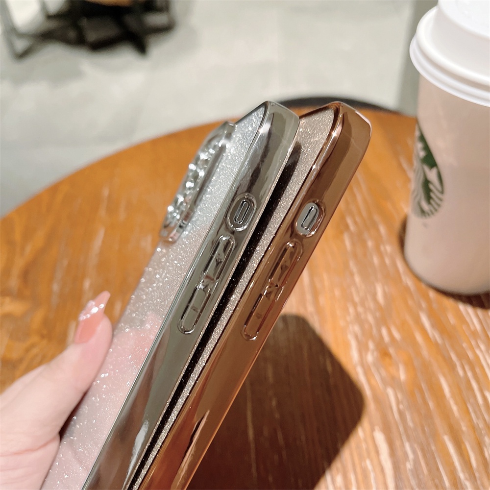 Ốp Điện Thoại Mềm Mạ Điện Lấp Lánh Cho iPhone 14 Max / 14 Pro / 14 Pro Max / 13 Pro Max / 14 / 13 / 12 / 11 / XS Max / 7P / 8P