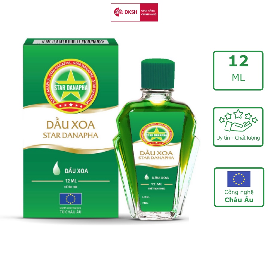 Dầu xoa Cao Sao Vàng STAR DANAPHA 12ML