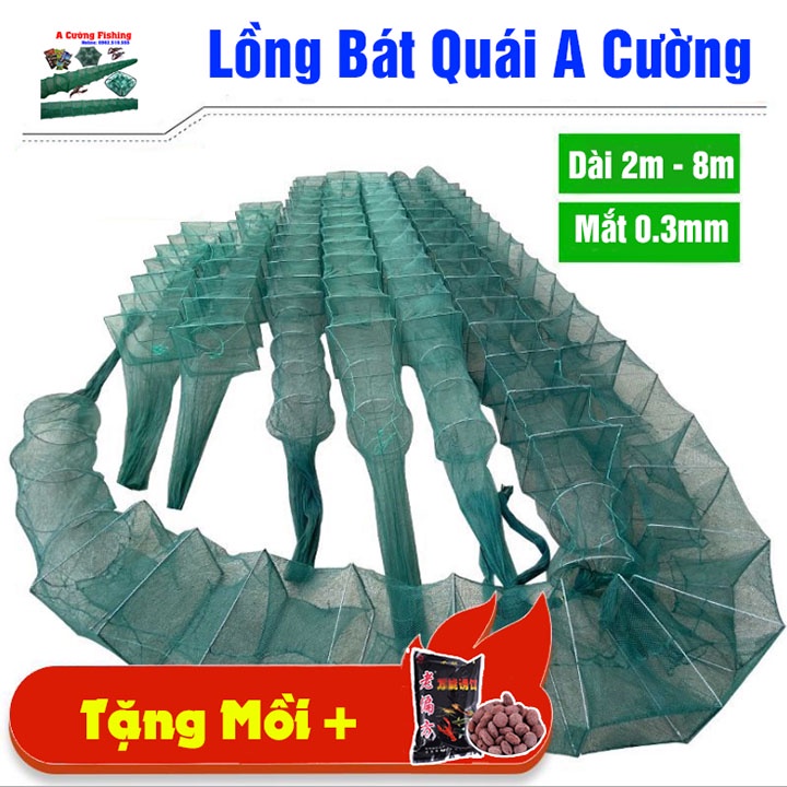 Tặng Mồi - Lưới Lồng Bát Quái Dùng Bắt Tôm Cua Lươn Trạch Đủ Kích Cỡ